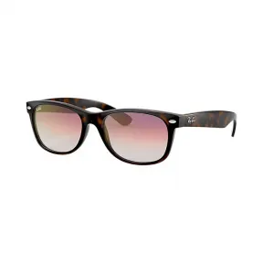 Ray-Ban 雷朋 新徒步旅行者 渐变反光镜片 RB2132F 玳瑁色 - 尼龙 - 紫罗兰色 镜片 - 0RB2132F710/S558