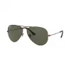 Ray-Ban 雷朋 飞行员·经典 RB3025 Brown Metal - 金属 - 绿色 镜片 - 0RB302591893162