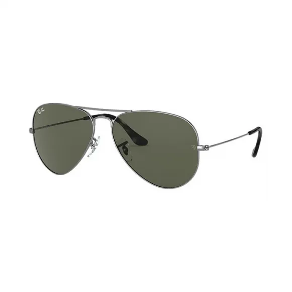 Ray-Ban 雷朋 飞行员·经典 RB3025 Grey Metal - 金属 - 绿色 镜片 - 0RB302591903162