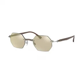 Ray-Ban 雷朋 RB8061 灰色 - 钛合金 - 金 镜片 - 0RB8061159/5A53