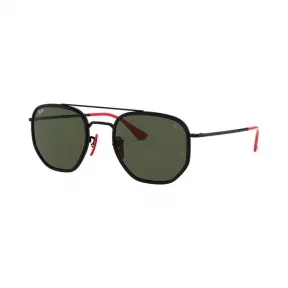 Ray-Ban 雷朋 Rb3748m Scuderia Ferrari Collection RB3748M 黑色 - 不锈钢 - 绿色 镜片 - 0RB3748MF0283152