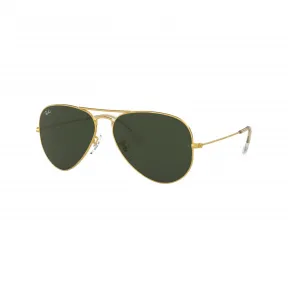 雷朋/Ray-Ban 飞行员‧经典 搭 金色 的 绿色 太阳眼镜 RB3025-001-62-14
