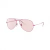 雷朋/Ray-Ban AVIATOR SOLID EVOLVE 搭 紫色 的 Pink Photochromic 太阳眼镜 RB3025-9224T5-62-14
