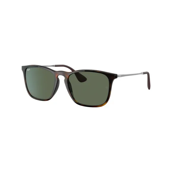 雷朋/Ray-Ban 克利斯 搭 浅哈瓦那 的 绿色 太阳眼镜 RB4187-710-71-54-18