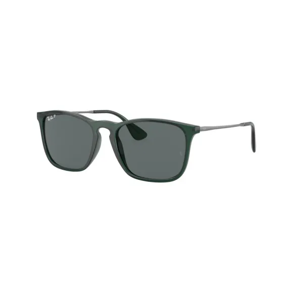 雷朋/Ray-Ban 克利斯 搭 透明绿色 的 灰色 太阳眼镜 RB4187F-666381-54-18