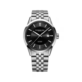 雷蒙威/Raymond Weil 黑色表盘不锈钢日期腕表 - 自由骑士系列 42 MM 自动机械机芯 2731-ST-20001