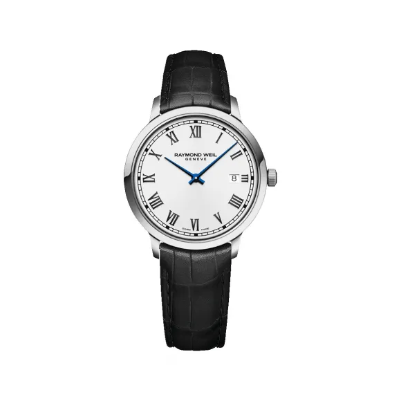 雷蒙威/Raymond Weil 经典白色表盘石英腕表 - 托卡塔系列 5485-STC-00359