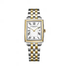 雷蒙威/Raymond Weil 女裝方形间金精钢石英腕表 - 托卡塔 22.6 MM x 28.1 MM 石英机芯 5925-STP-00300