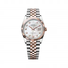 劳力士/Rolex 日志型 36 MM 永恒玫瑰金及蚝式钢 藉恒动摆陀双向自动上链 中性表 M126231-0021