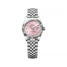 劳力士/Rolex 女装日志型 28 MM 白色黄金及蚝式钢 藉恒动摆陀双向自动上链 女表 M279174-0003