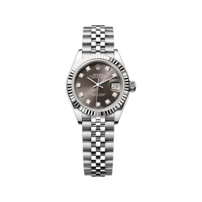 劳力士/Rolex 女装日志型 28 MM 白色黄金及蚝式钢 藉恒动摆陀双向自动上链 女表 M279174-0015