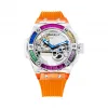 罗米/Ronald Mille 无色水晶外壳 43mm 全自动定制机械机芯 男表 R6201W-C-O