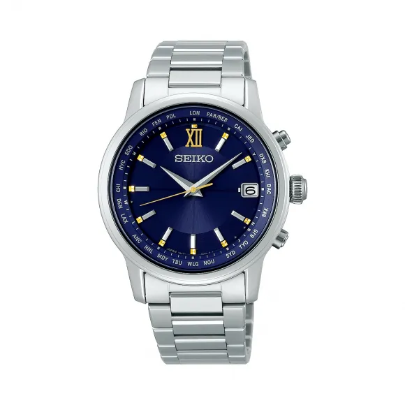 精工/Seiko 38.5 MM 钛金属 太阳能电波表 男表 SAGZ109