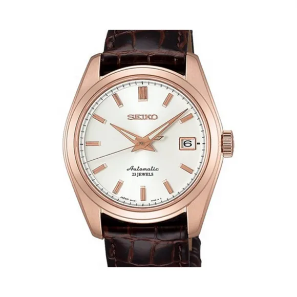 精工/Seiko Mechanical系列 不锈钢 pvd镀金 自动机械机芯 男表 SARB072J