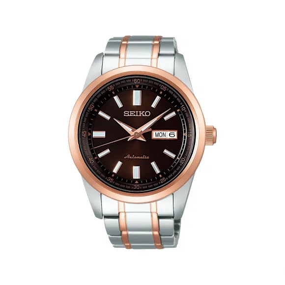 精工/Seiko seikoselection系列 42.0MM 非钢后盖：非钢和玻璃 自动机械机芯 男表 SARV006