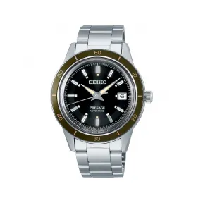 精工/Seiko 40.75 MM 不锈钢 自动上弦机械机芯(可手动上弦) 男表 SARY195