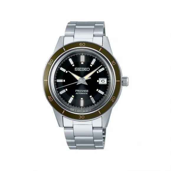 精工/Seiko 40.75 MM 不锈钢 自动上弦机械机芯(可手动上弦) 男表 SARY195