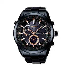 精工/Seiko Astron系列 钛金属-黑色抗磨碳素膜处理高强度，陶瓷表圈 石英机芯 男表 SAST001G