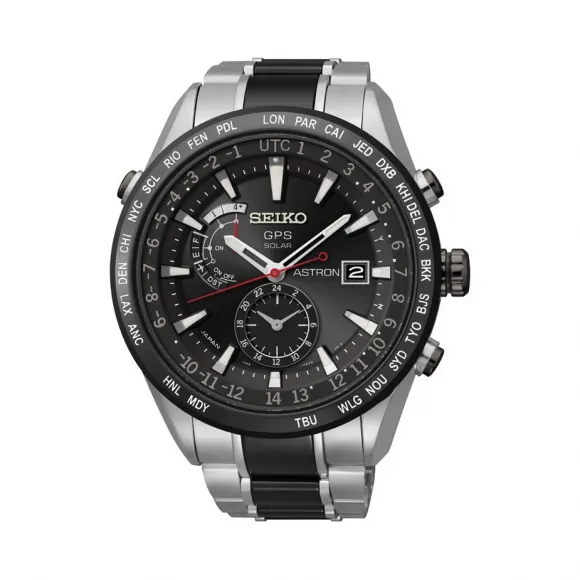 精工/Seiko Astron系列 钛金属 石英机芯 男表 SAST015G