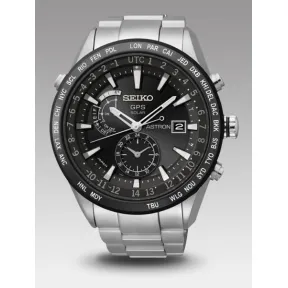 精工/Seiko Astron系列 不锈钢 石英机芯 男表 SAST021G