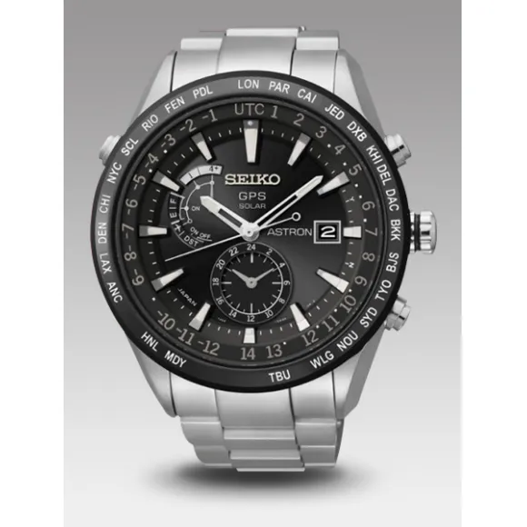 精工/Seiko Astron系列 不锈钢 石英机芯 男表 SAST021G
