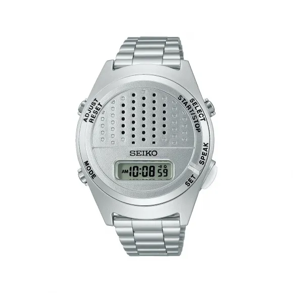 精工/Seiko voice-digital系列 41.0MM 塑料后盖：非钢 石英机芯 男表 SBJS013