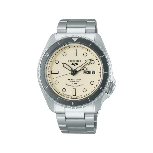 精工/Seiko 5sports系列 42.5MM 不锈钢 自动机械机芯 男表 SBSA145