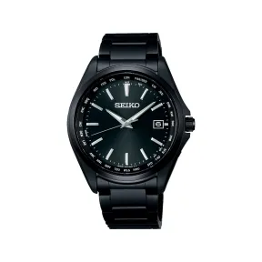 精工/Seiko Seikoselection系列 39.5MM 纯钛 太阳无线电波校正 男士 SBTM333