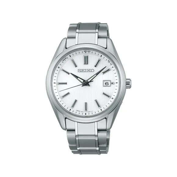 精工/Seiko Seikoselection系列 39.5MM 纯钛 太阳无线电波校正 男士 SBTM337