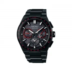 精工/Seiko Astron 系列 42.7MM 纯钛表壳（超黑钻盾）太阳能机芯 男士 SBXC137