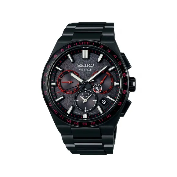 精工/Seiko Astron 系列 42.7MM 纯钛表壳（超黑钻盾）太阳能机芯 男士 SBXC137