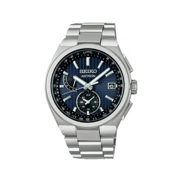 精工/Seiko Astron 系列 41.3MM 纯钛 太阳无线电波校正 男士 SBXY065