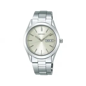 精工/Seiko seikoselection系列 37.4MM 不锈钢 石英机芯 男表 SCDC083
