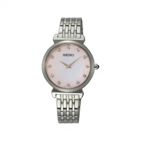精工/Seiko discovermore系列 29.6MM 不锈钢 石英机芯 女表 SFQ803