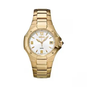 精工/Seiko Usa系列 黄金色调和不锈钢 石英机芯 Seiko Usa SGEA44