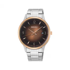 精工/Seiko discovermore系列 40.6MM 不锈钢 石英机芯 男表 SGEH90
