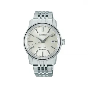 精工/Seiko King Seiko系列 38.6MM 不锈钢 自动上弦机械机芯(可手动上弦) 男士 SJE089