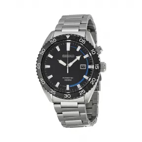 精工/Seiko Kinetic系列 黑离子镀 石英机芯 男表 SKA623