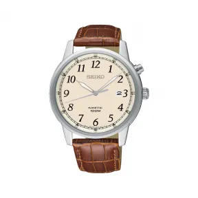 精工/Seiko discovermore系列 40.5MM 不锈钢 人动电能 男表 SKA779