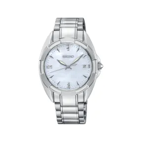 精工/Seiko discovermore系列 33.6MM 不锈钢 石英机芯 女表 SKK885