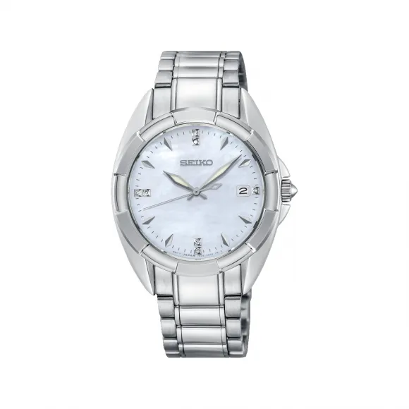 精工/Seiko discovermore系列 33.6MM 不锈钢 石英机芯 女表 SKK885