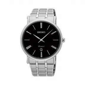 精工/Seiko Premier系列 不锈钢 石英机芯 男表 SKP393J1