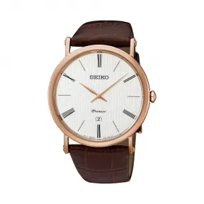 精工/Seiko Premier系列 不锈钢 石英机芯 男表 SKP398J1