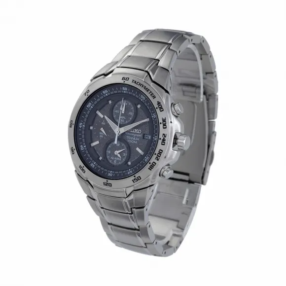 精工/Seiko Chronograph系列 钛 石英机芯 Seiko Chronograph SNAB91P1