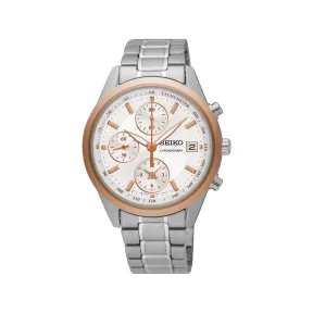 精工/Seiko discovermore系列 35.7MM 不锈钢 石英机芯 女表 SNDV56