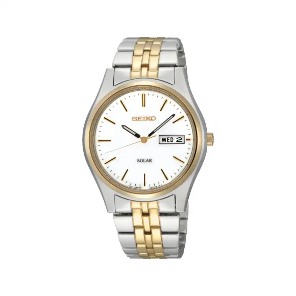精工/Seiko discovermore系列 36.9MM 不锈钢 太阳能 男表 SNE032