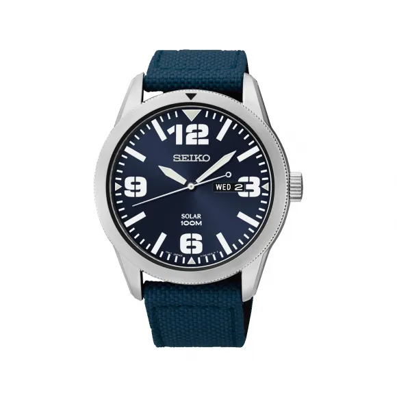 精工/Seiko discovermore系列 43.2MM 不锈钢 太阳能 男表 SNE329