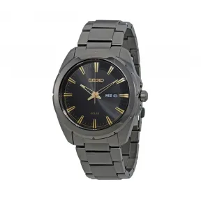 精工/Seiko Recraft系列 黑色电镀精钢 石英机芯 男表 SNE417