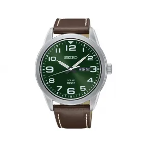 精工/Seiko discovermore系列 42.5MM 不锈钢 太阳能 男表 SNE473