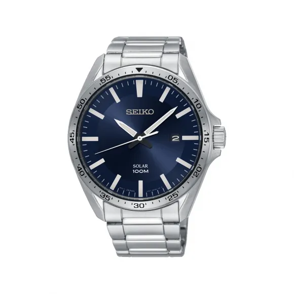 精工/Seiko discovermore系列 43.0MM 不锈钢 太阳能 男表 SNE483